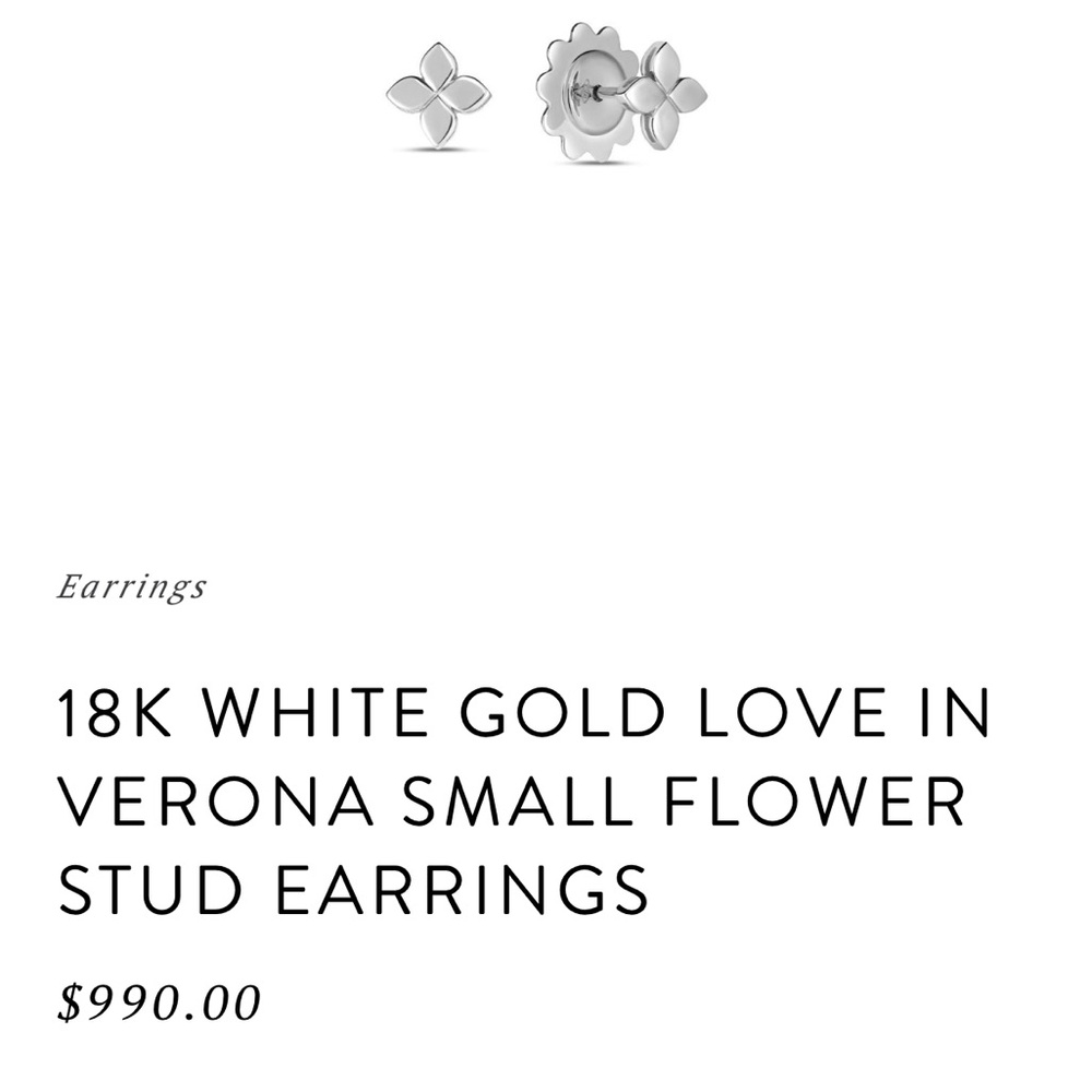 Elegant Silver Flower Stud Earrings